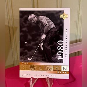 Jack Nicklaus 1980 Upper Deck Gold Collectors Card
